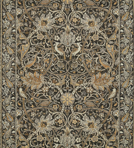 Bullerswood Fabric by Morris & Co Charcoal/Mustard