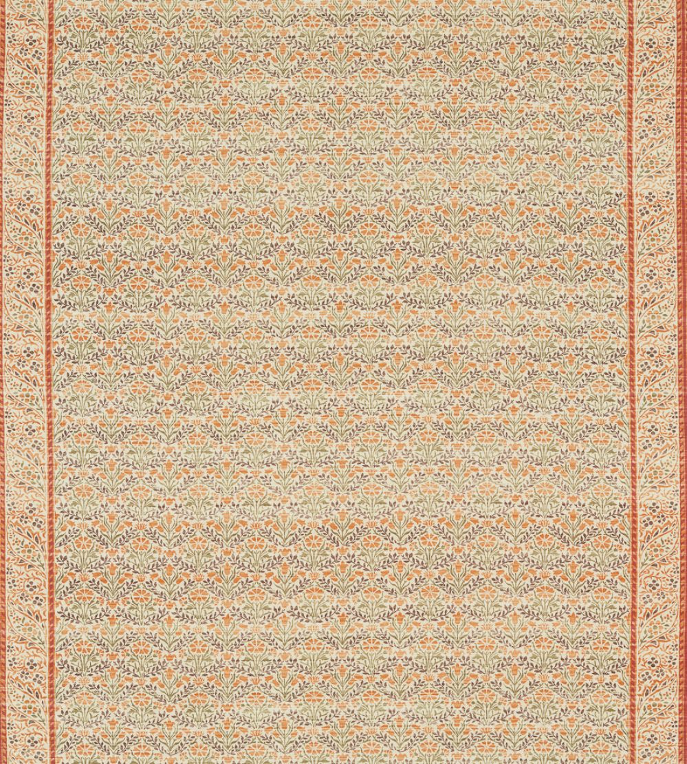 Morris Bellflowers Fabric by Morris & Co Saffron/Olive