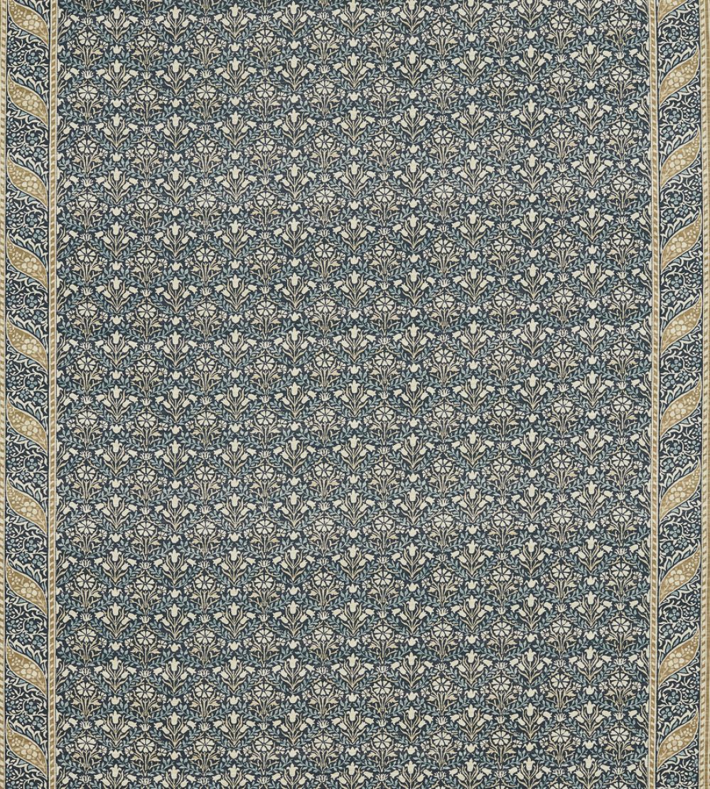 Morris Bellflowers Fabric by Morris & Co Indigo/Sage