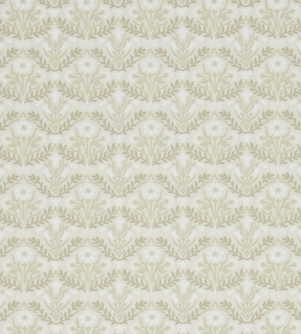 Morris Bellflowers Wallpaper by Morris & Co Manilla/Olive