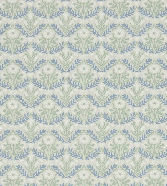 Morris Bellflowers Wallpaper by Morris & Co Grey/Fennel