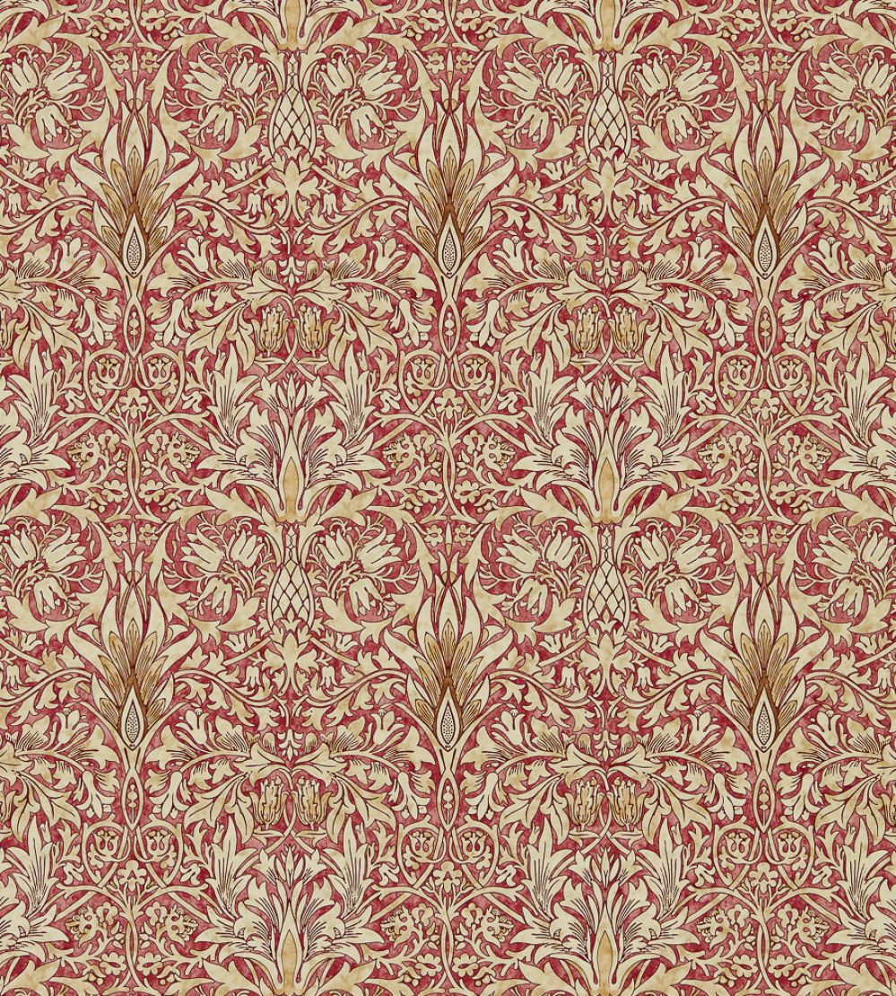 Snakeshead Wallpaper by Morris & Co Madder/Gold