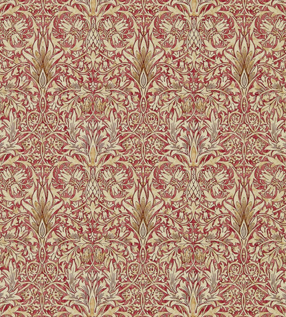Snakeshead Wallpaper by Morris & Co Madder/Gold