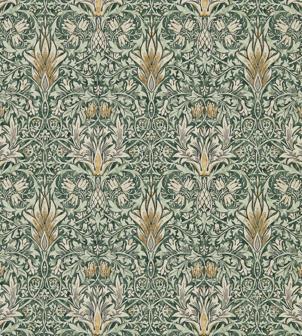Snakeshead Wallpaper by Morris & Co Forest/Thyme