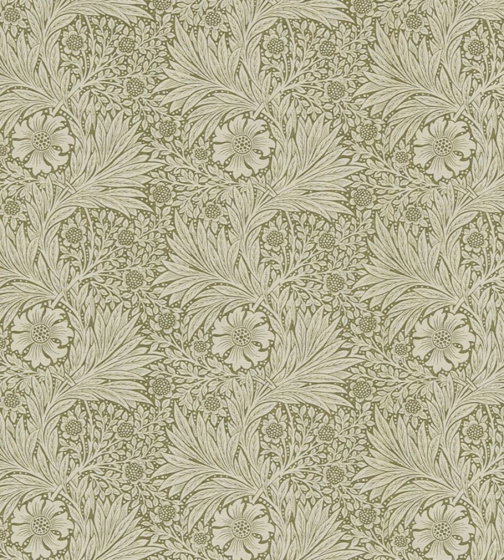 Marigold Fabric by Morris & co Olive/Linen