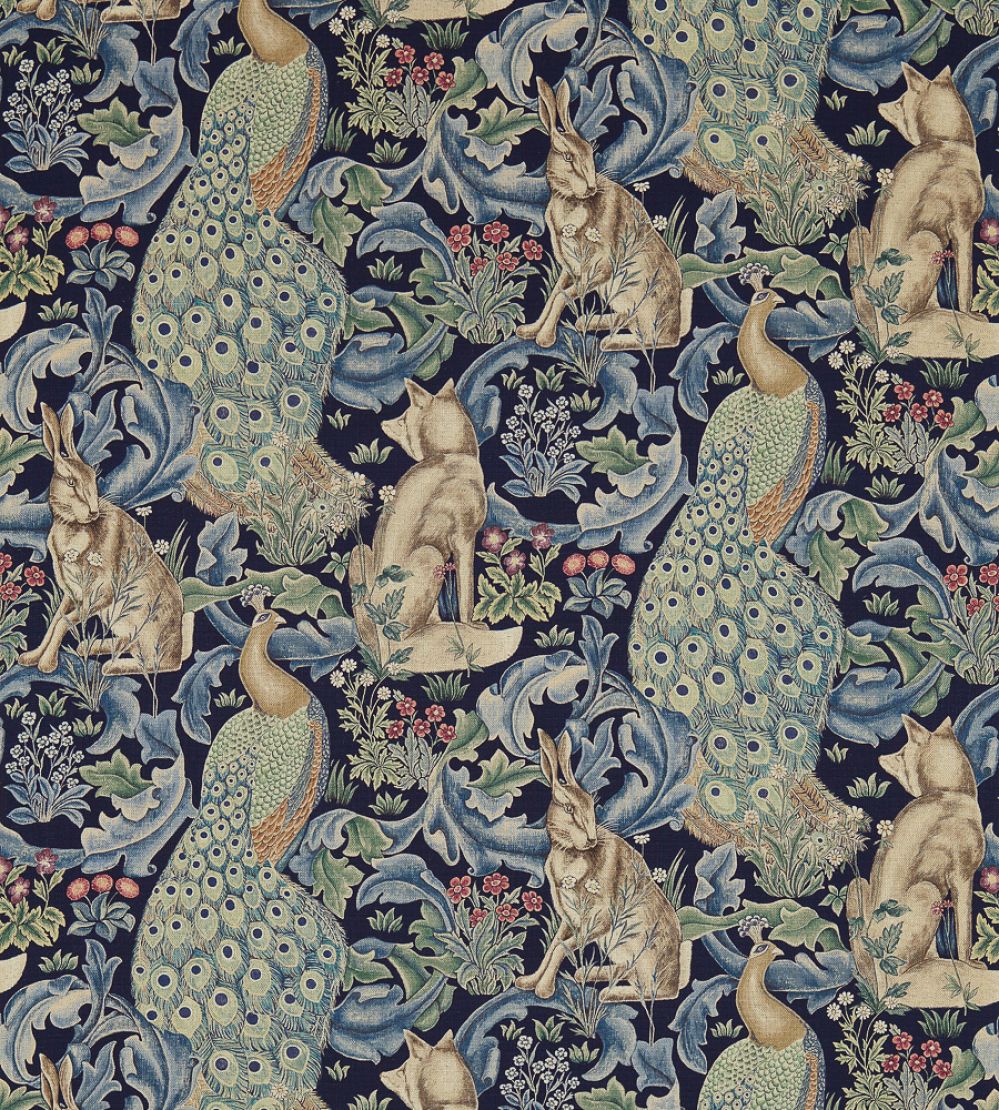 Forest Fabric by Morris & Co Indigo