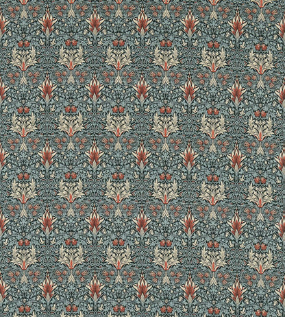 Snakeshead Fabric by Morris & Co Thistle/Russet