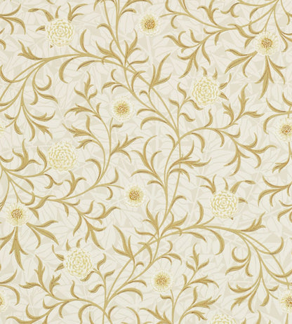 Scroll Wallpaper by Morris & Co Vellum/Biscuit