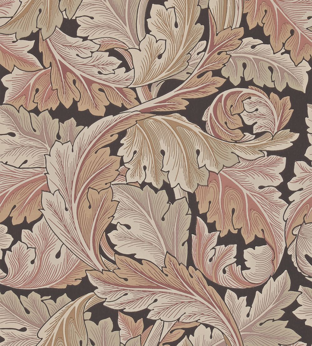 Acanthus Wallpaper by Morris & Co Terracotta