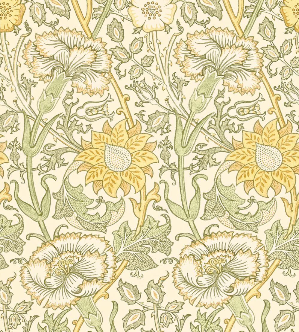 Pink & Rose Wallpaper by Morris & Co Cowslip/Fennel