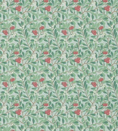 Arbutus Wallpaper by Morris & Co Thyme/Coral