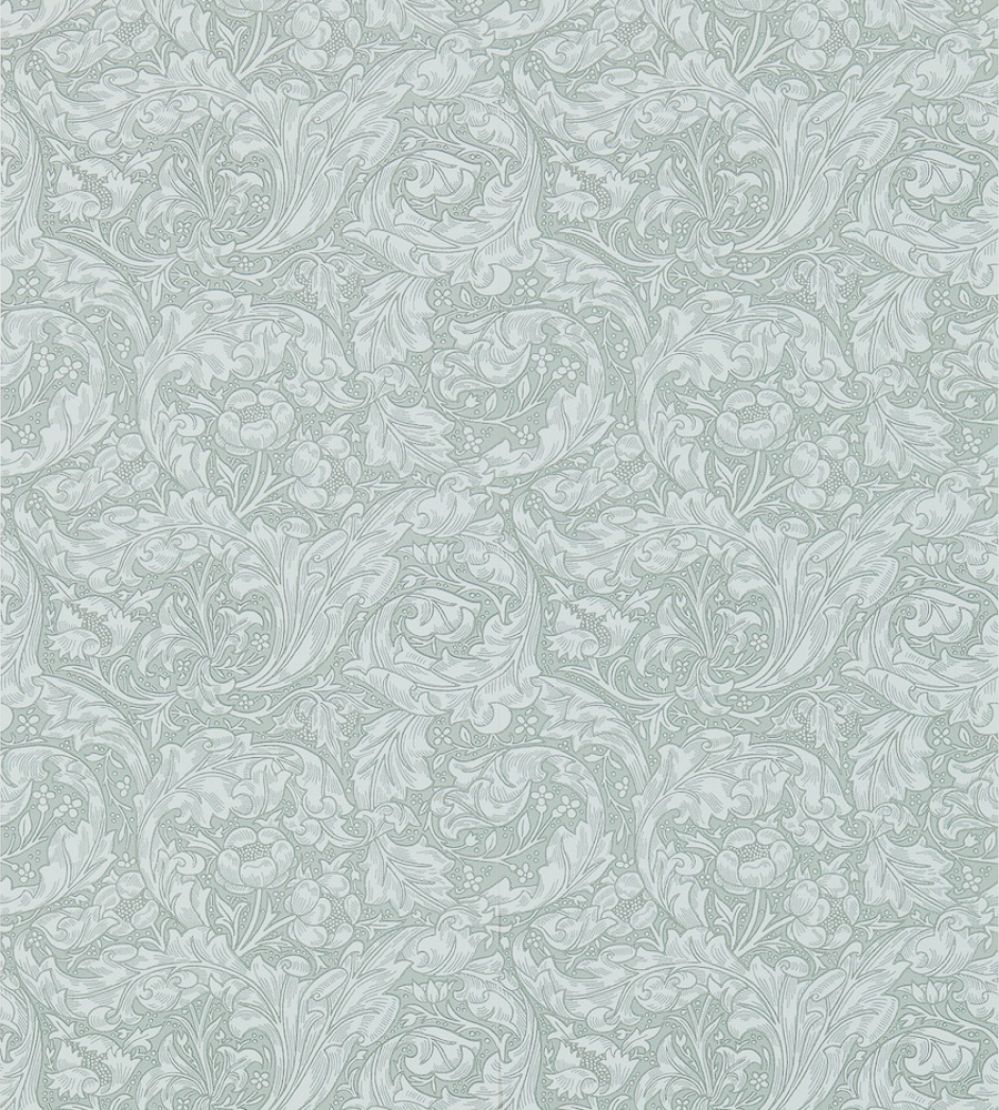 Bachelors Button Wallpaper by Morris & Co Silver