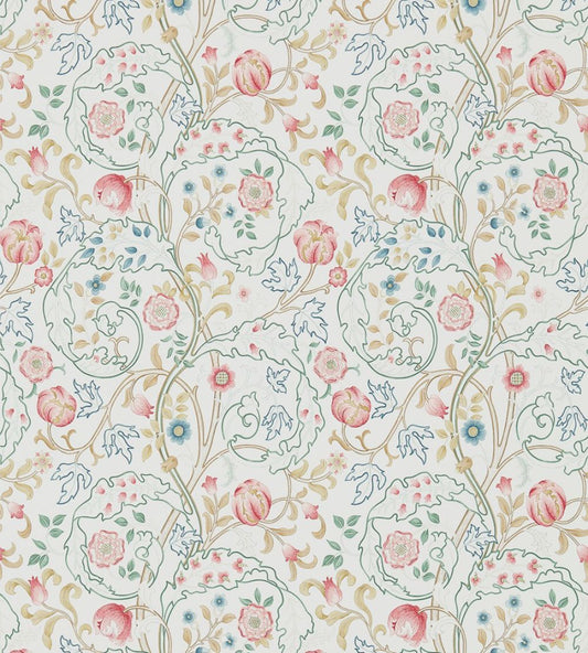 Mary Isobel Wallpaper by Morris & Co Pink/Ivory