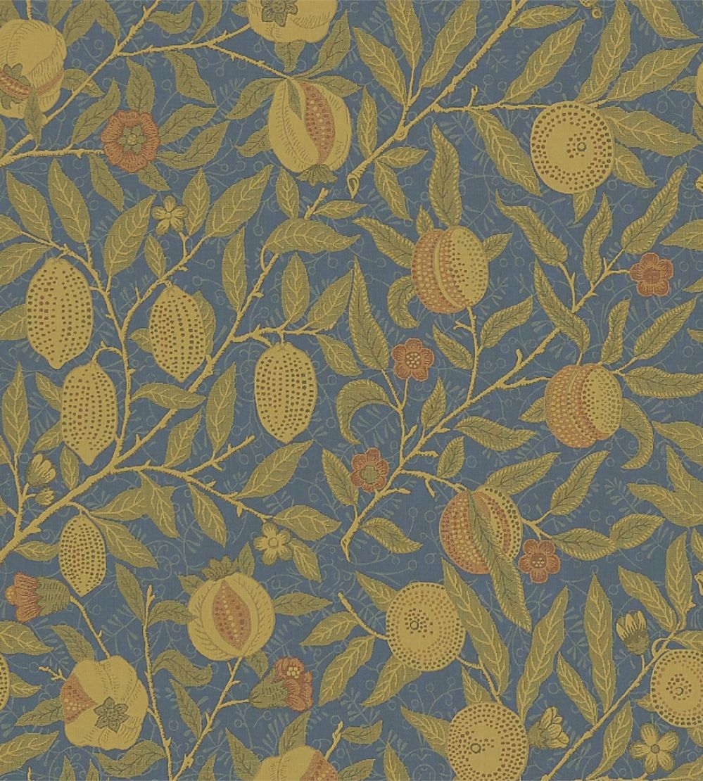 Fruit Fabric by Morris & Co Blue/Thyme