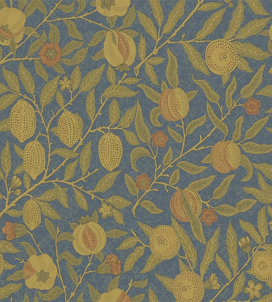 Fruit Fabric by Morris & Co Blue/Thyme