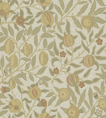 Fruit Fabric by Morris & Co Parchment/Bayleaf