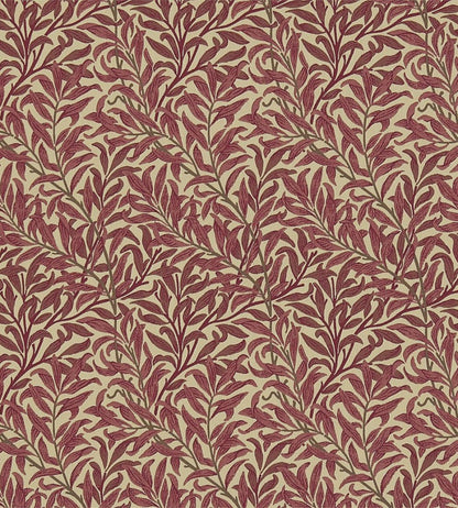 Willow Bough Fabric by Morris & Co Crimson/Manilla