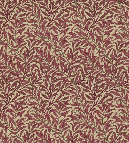 Willow Bough Fabric by Morris & Co Crimson/Manilla