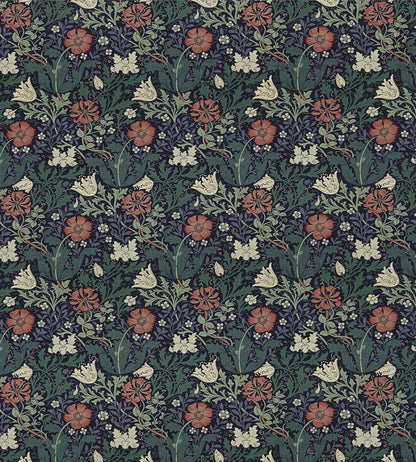 Compton Fabric by Morris & Co Indigo/Green
