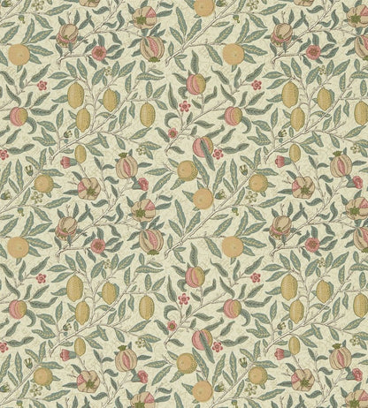Fruit Fabric by Morris & Co Cream/Teal