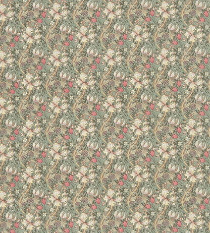 Golden Lily Minor Fabric by Morris & Co Artichoke/Vanilla