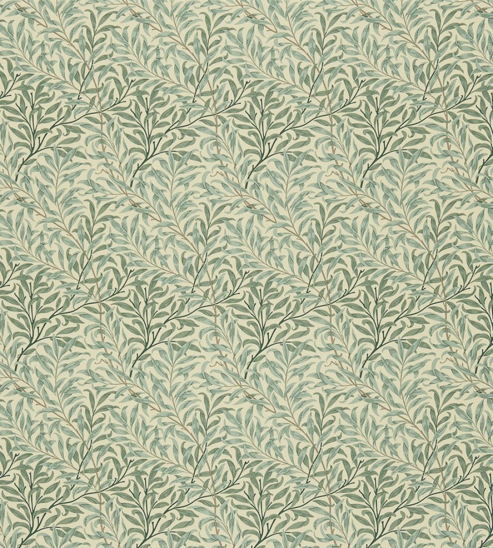 Willow Boughs Fabric by Morris & Co Cream/Pale Green