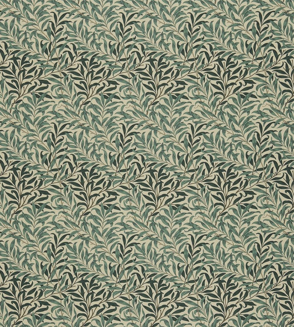 Willow Boughs Fabric by Morris & Co Taupe/Green
