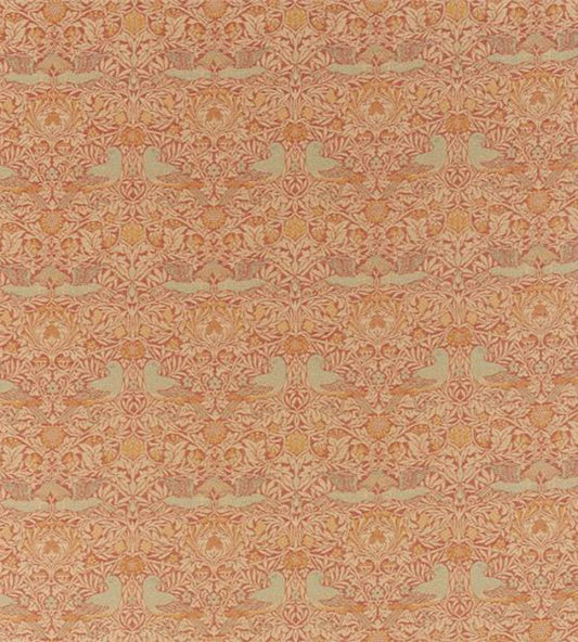 Bird Weave Fabric by Morris & Co Brick