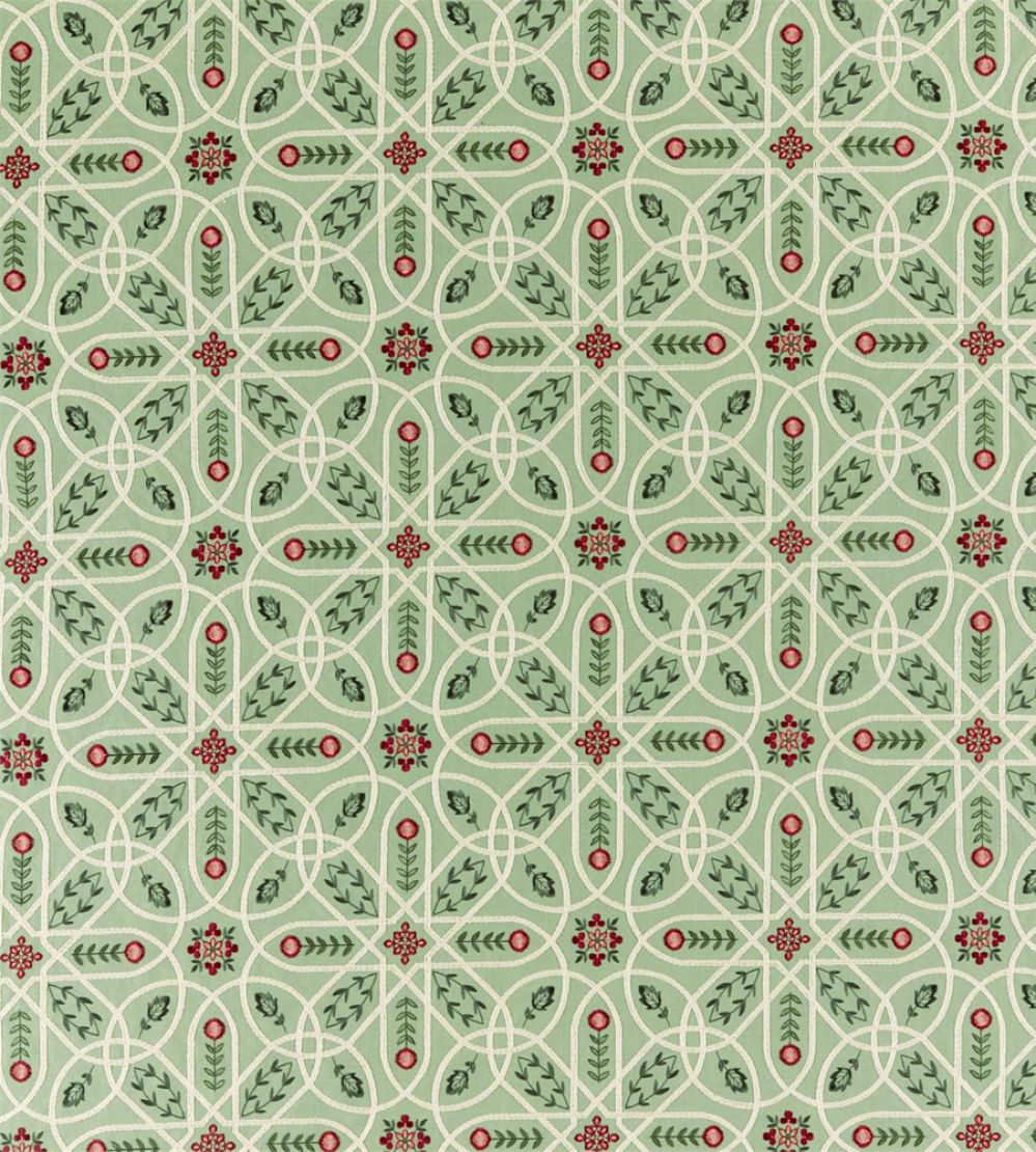 Brophy Embroidery Fabric by Morris & Co Bayleaf