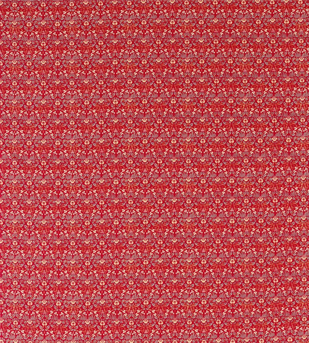 Eye Bright Fabric by Morris & Co Red