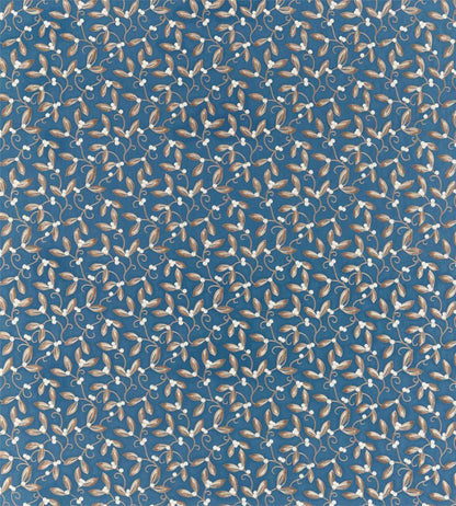 Mistletoe Embroidery Fabric by Morris & Co May Blue