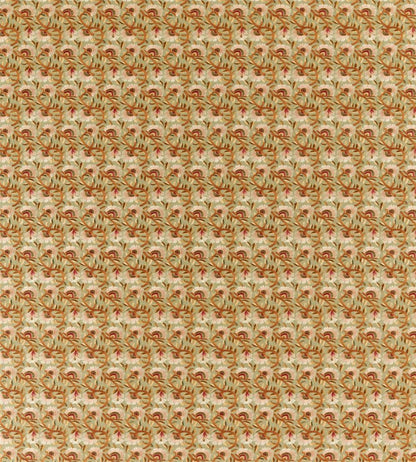 Wardle Embroidery Fabric by Morris & Co Olive / Black