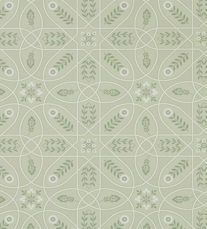 Brophy Trellis Wallpaper by Morris & Co Sage Linen