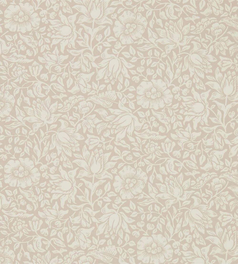 Mallow Wallpaper by Morris & Co Dusky Rose