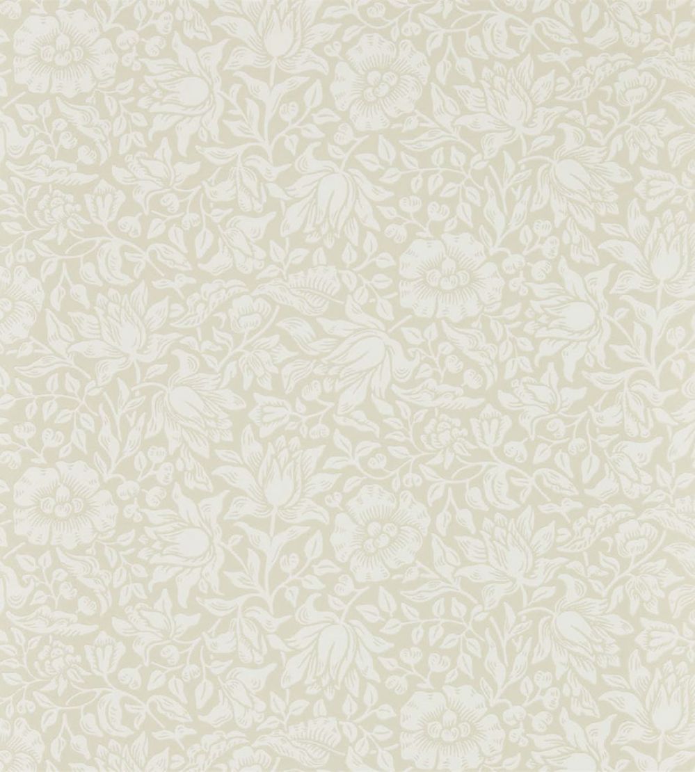 Mallow Wallpaper by Morris & Co Cream Ivory