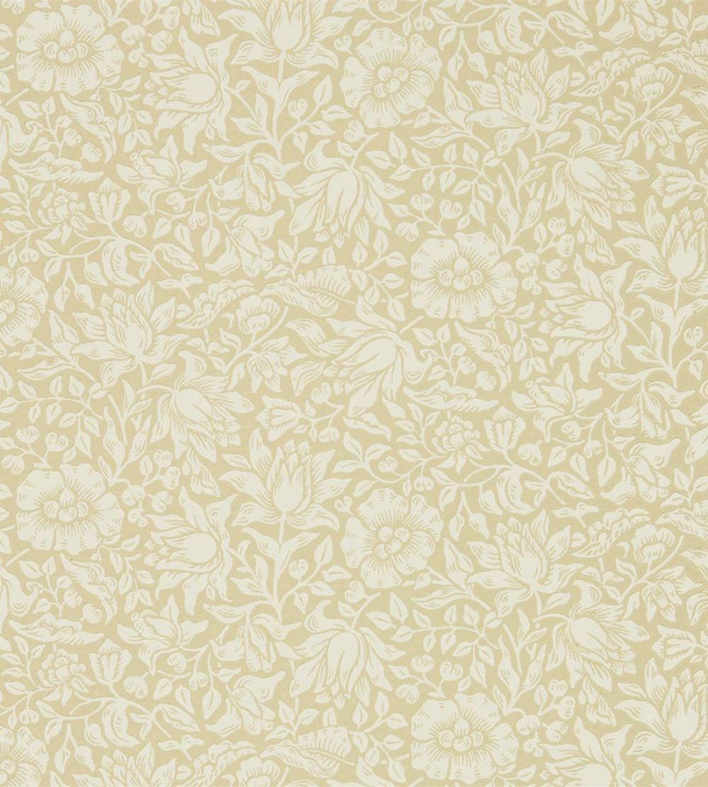 Mallow Wallpaper by Morris & Co Soft Gold