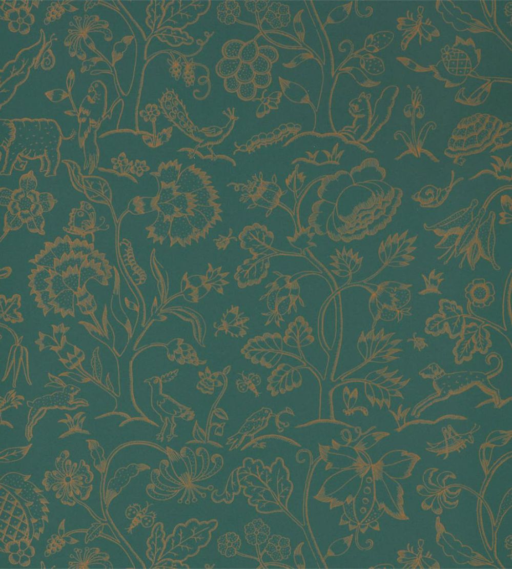 Middlemore Wallpaper by Morris & Co Moss Gold