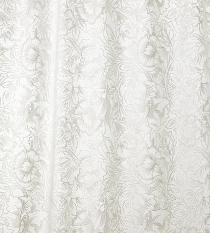 Pure Poppy Embroidery Fabric by Morris & Co Paper White
