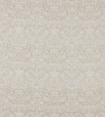 Pure Strawberry Thief Fabric by Morris & Co Flax