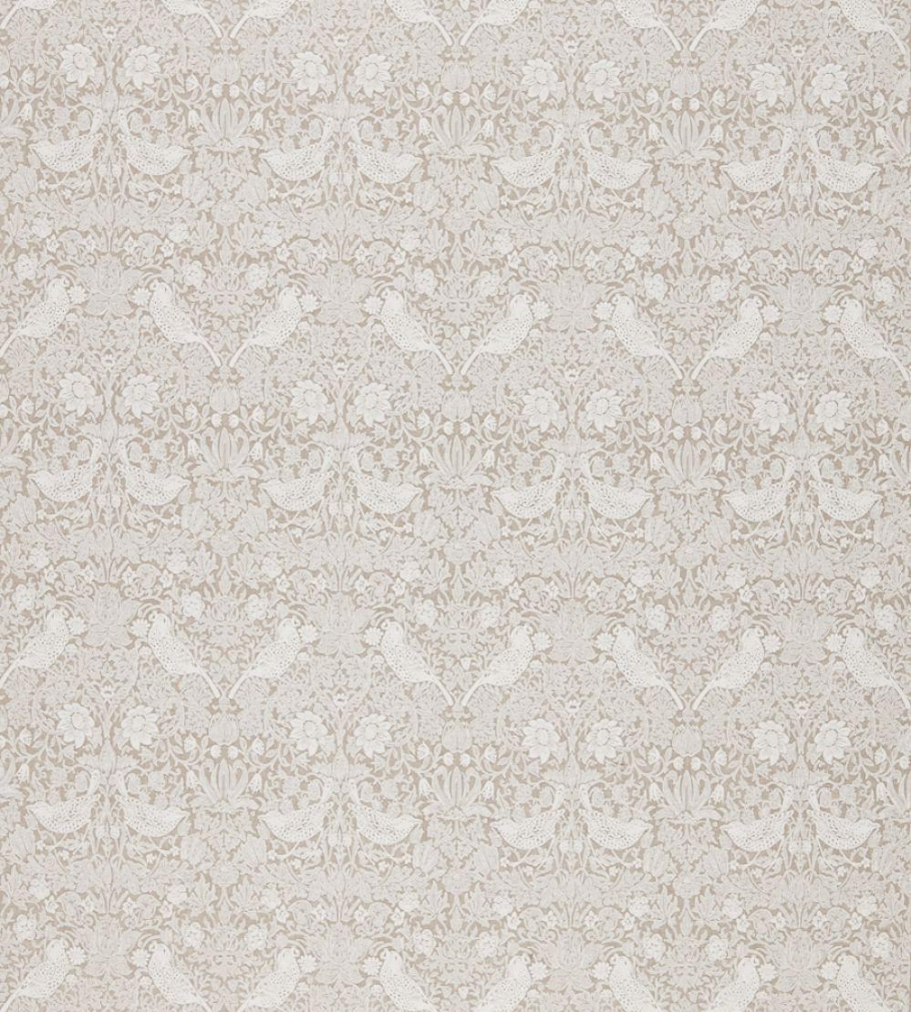 Strawberry Thief Embroidery Fabric by Morris & Co Flax