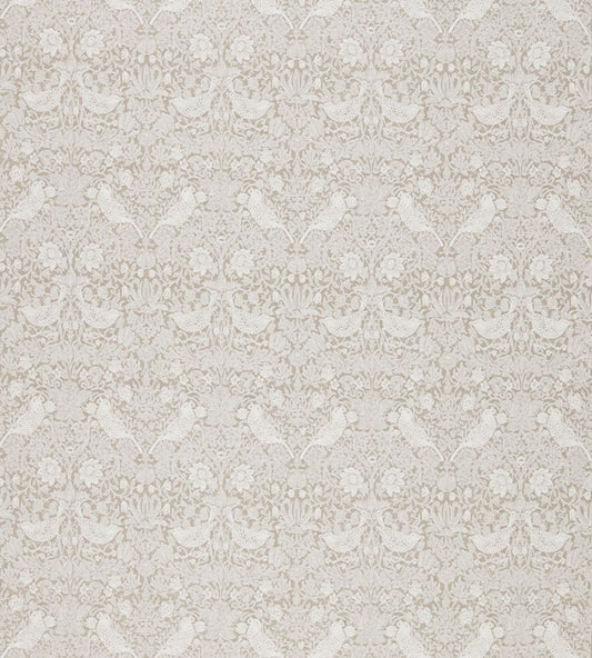 Strawberry Thief Embroidery Fabric by Morris & Co Flax