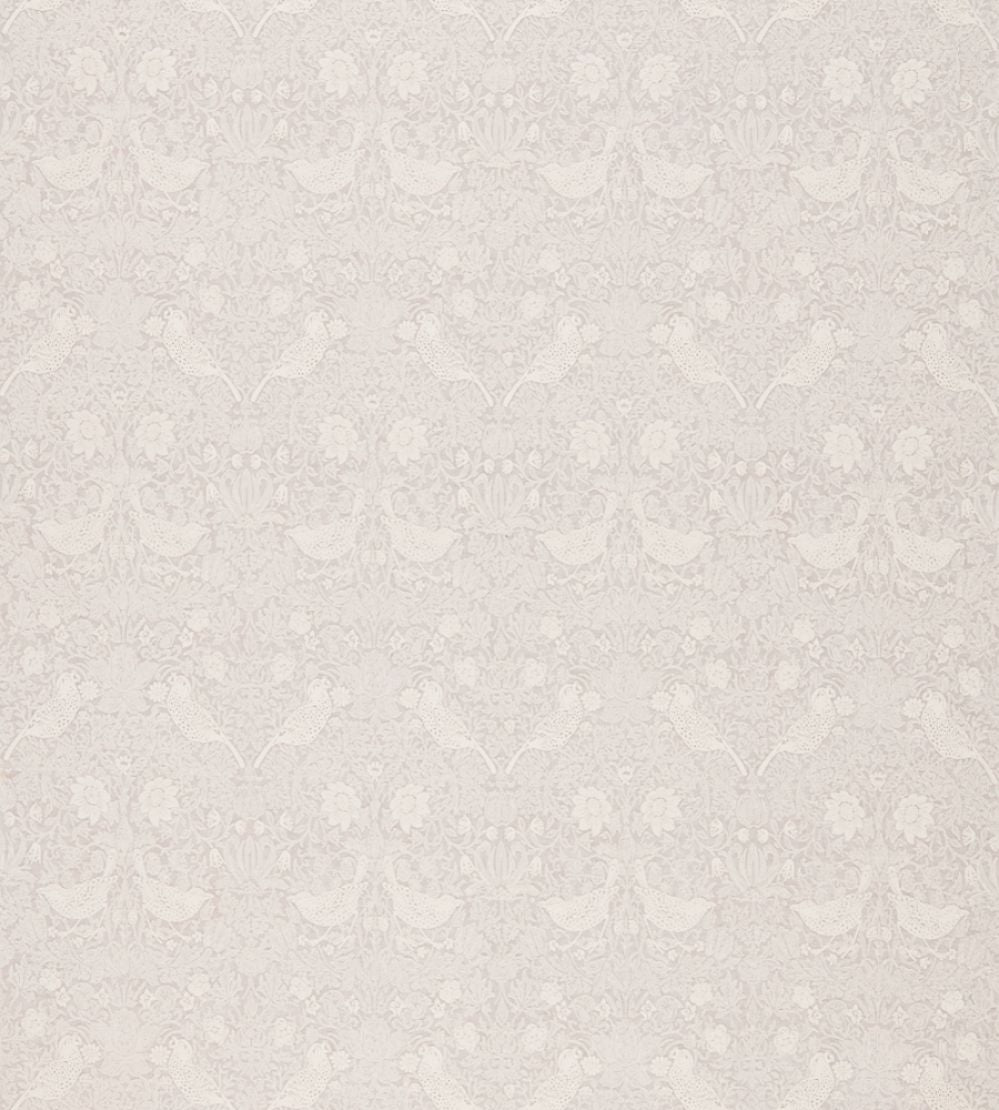 Strawberry Thief Embroidery Fabric by Morris & Co Pebble