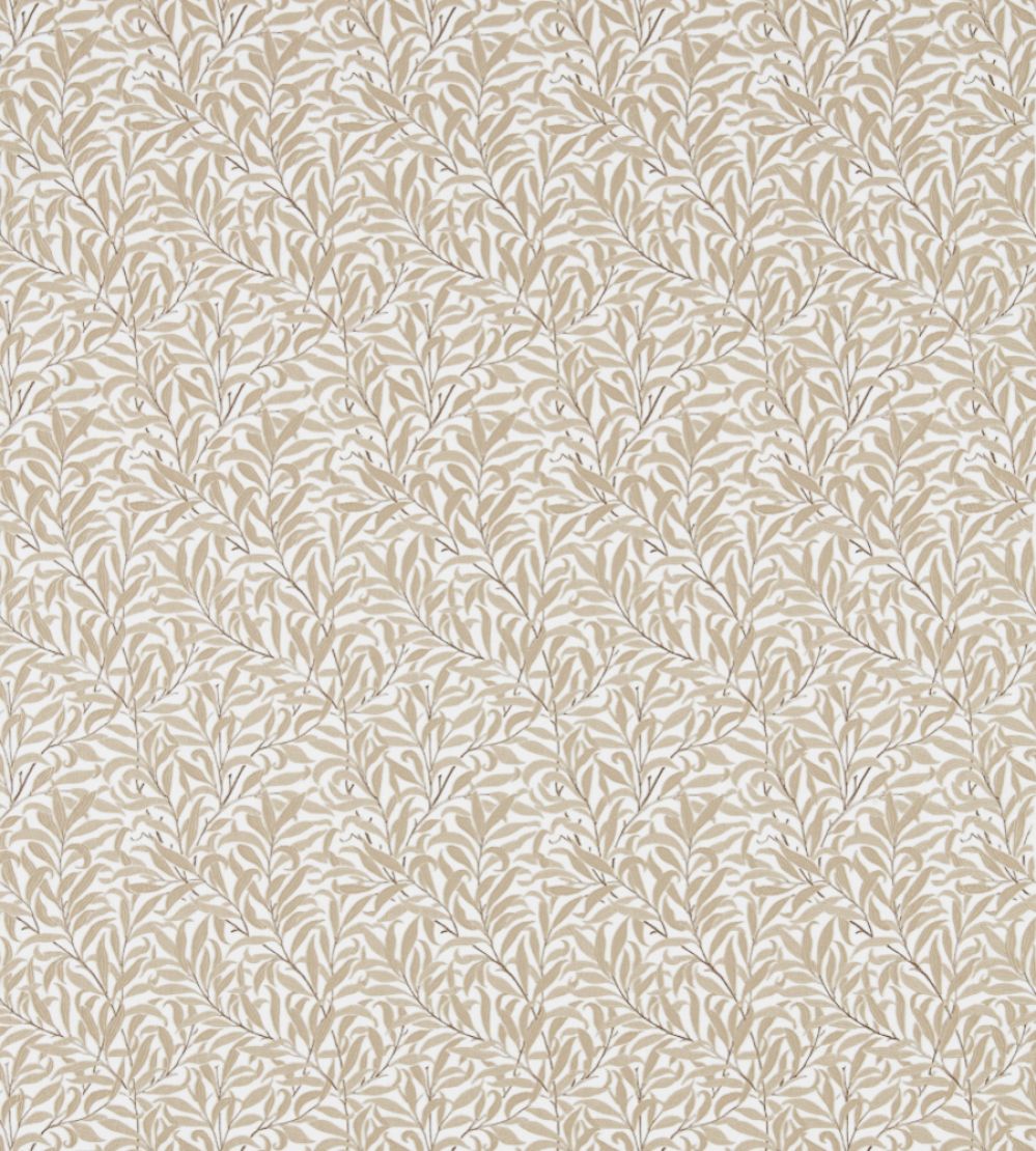 Pure Willow Bough Embroidery Fabric by Morris & Co Wheat