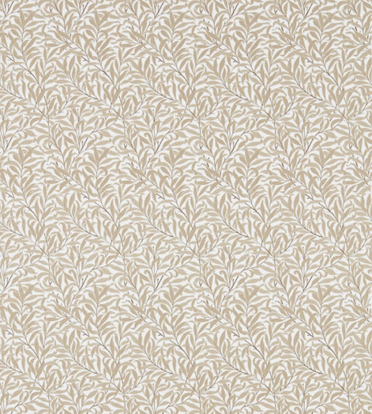 Pure Willow Bough Embroidery Fabric by Morris & Co Wheat