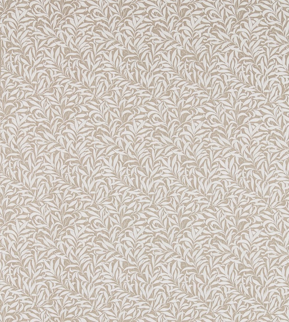 Pure Willow Bough Embroidery Fabric by Morris & Co Flax