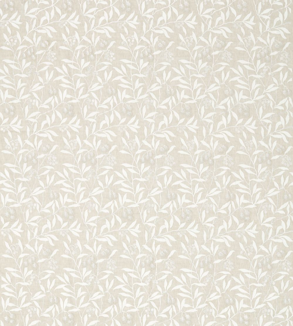 Pure Arbutus Embroidery Fabric by Morris & Co Linen