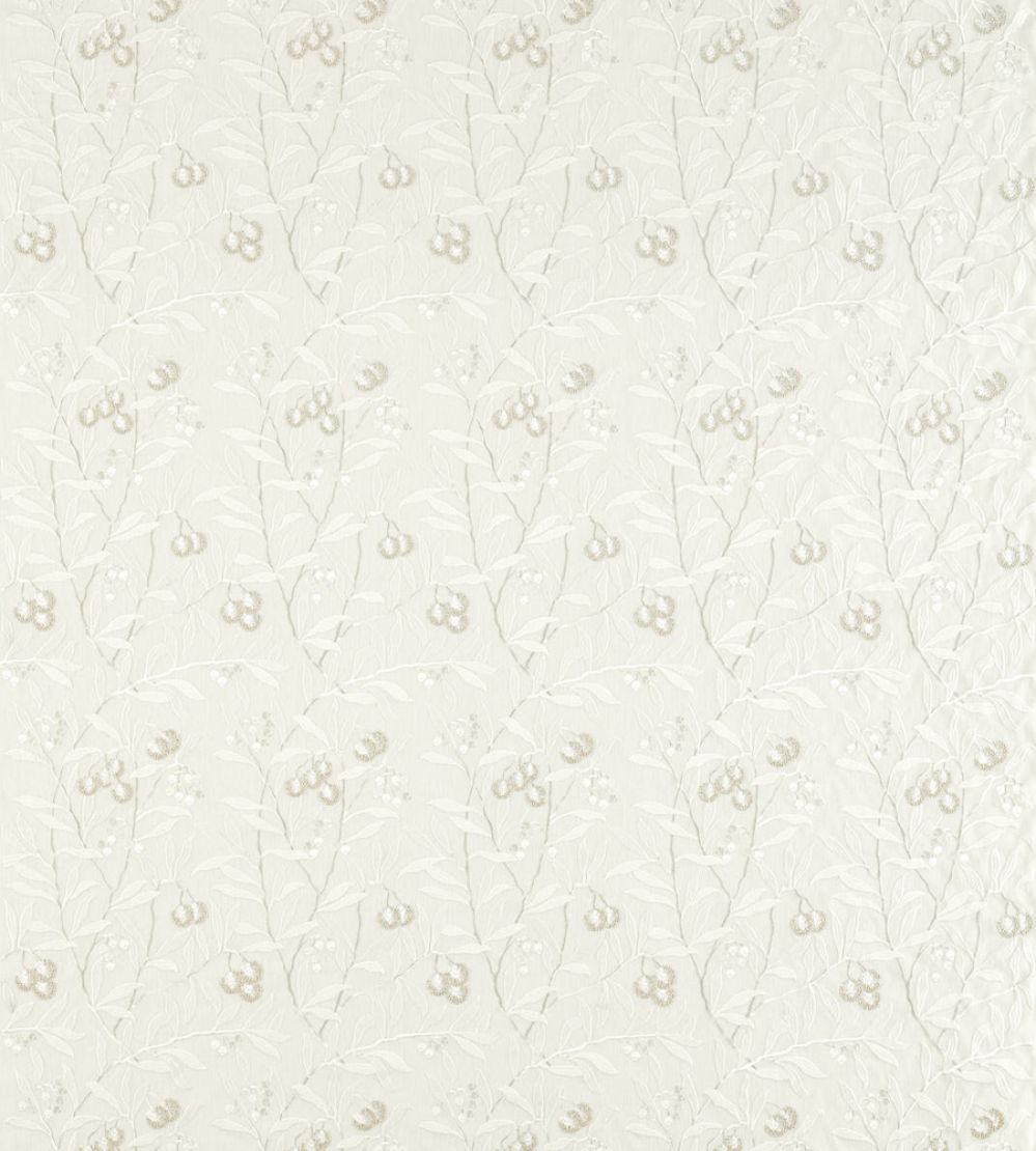 Pure Arbutus Embroidery Fabric by Morris & Co White Clover