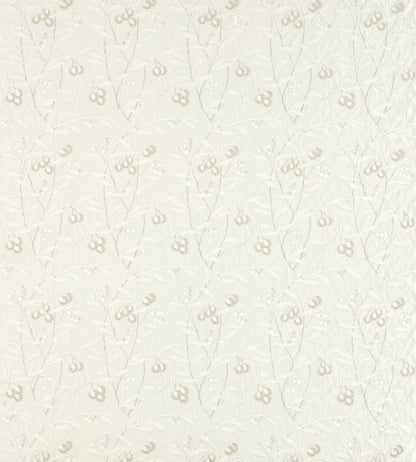Pure Arbutus Embroidery Fabric by Morris & Co White Clover