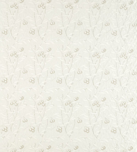 Pure Arbutus Embroidery Fabric by Morris & Co White Clover