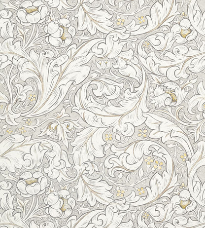 Pure Bachelors Button Fabric by Morris & Co Horned Poppy Grey